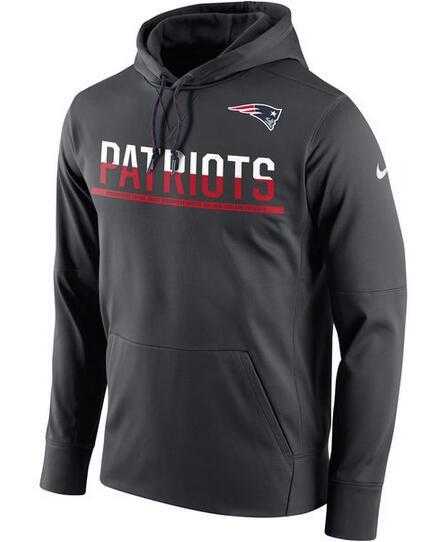Men's New England Patriots Nike Sideline Circuit Pullover Performance Hoodie - Anthracite FengYun,We sell and wholesale Men's New England Patriots Nike Sideline Circuit Pullover Performance Hoodie - Anthracite FengYun on line form chian!